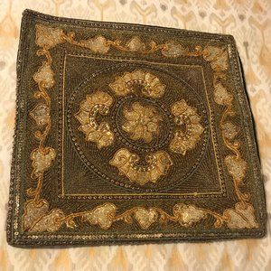 Embroidered Sequin Pillow Cover